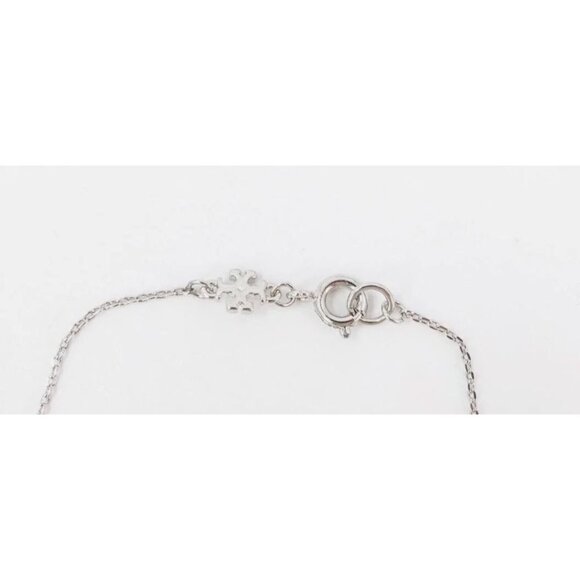 Tory Burch Silver Kira Pearl Drop Necklace - Picture 4 of 4